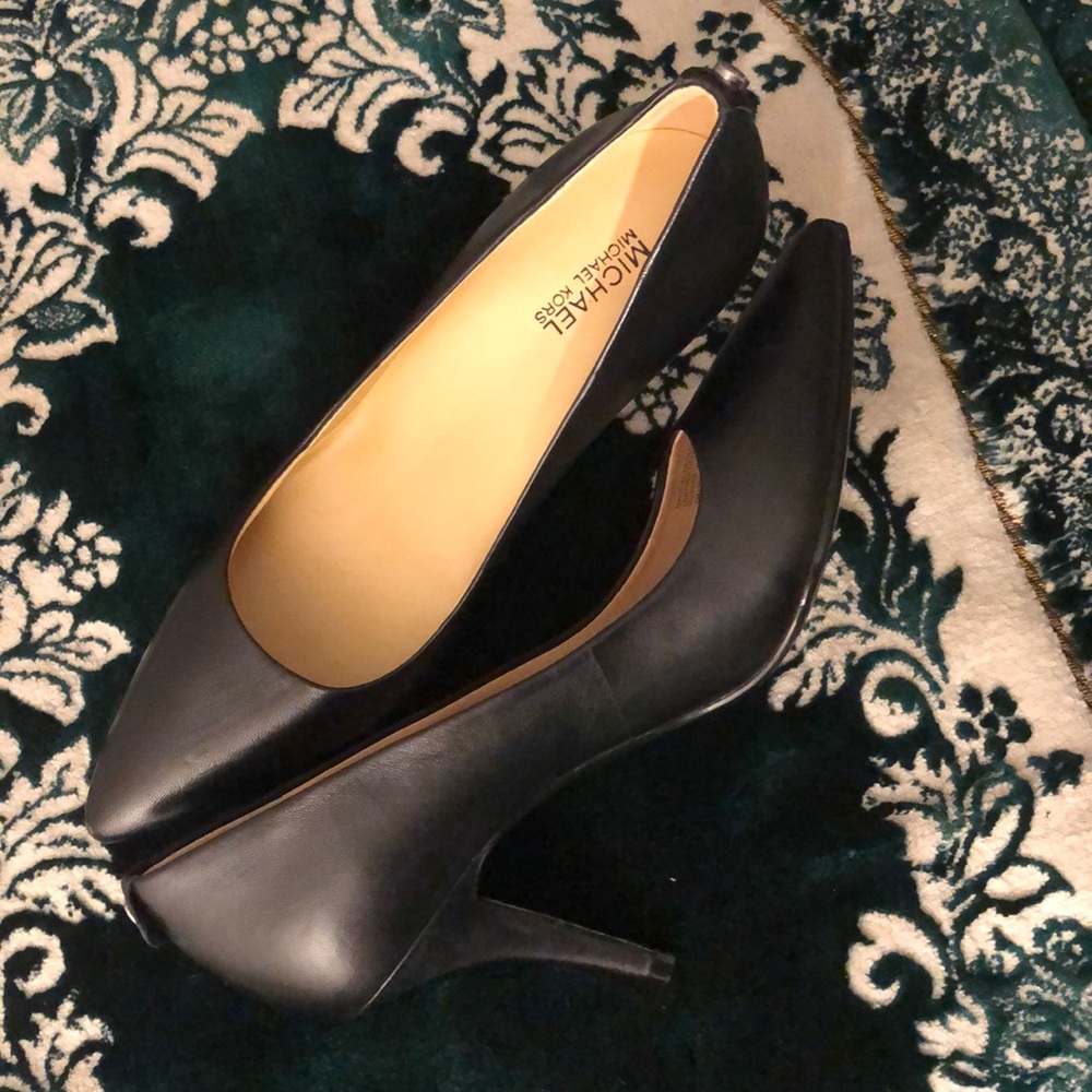 Black Leather Heels
